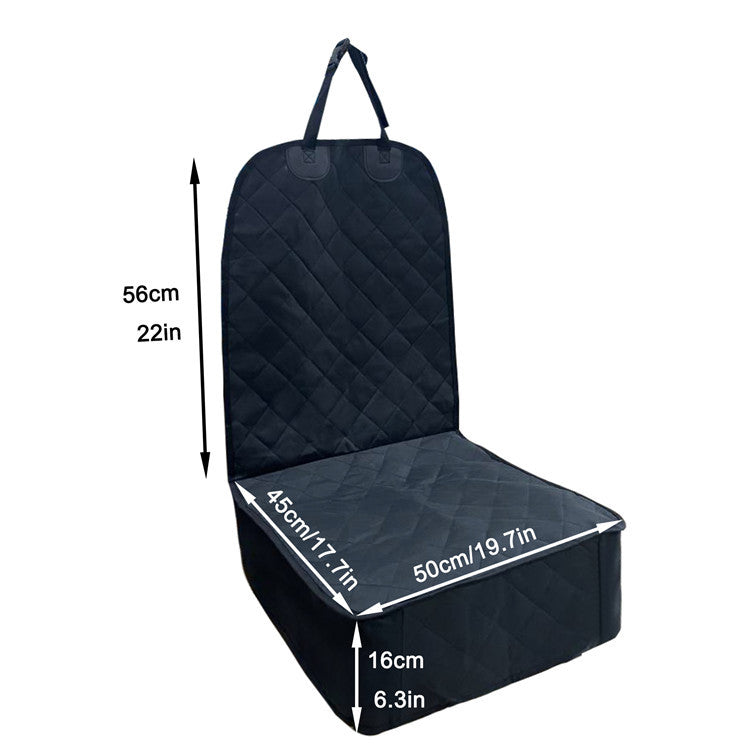 Waterproof Front Seat Cover for Pets with Safety Belt