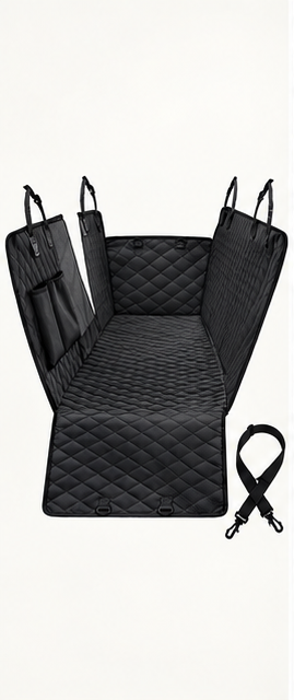 Larkhound Trailhead Kit: dog car hammock, window barrier and travel water bottle