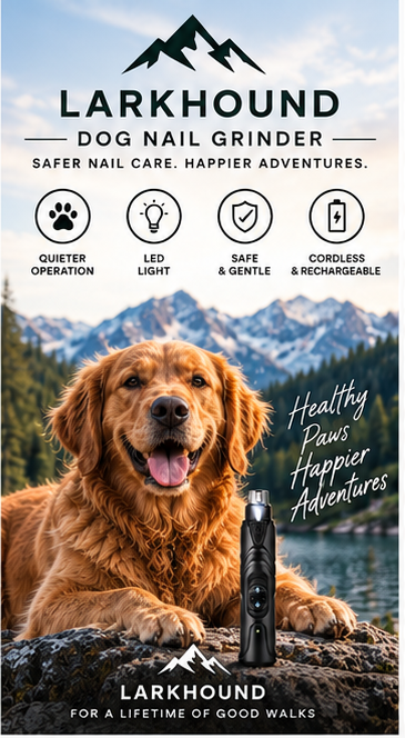 Larkhound Dog Nail Grinder — Cordless LED Nail Grinder
