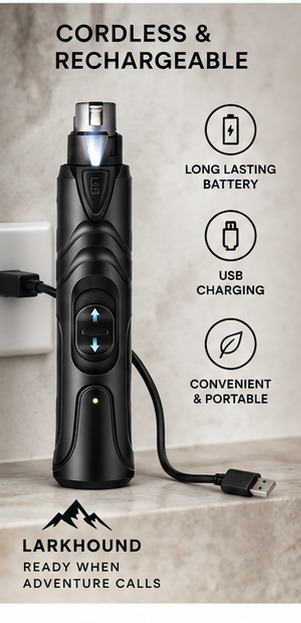 Larkhound Dog Nail Grinder — Cordless LED Nail Grinder