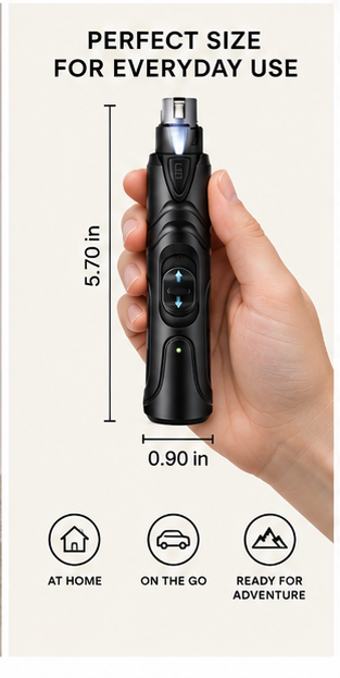 Larkhound Dog Nail Grinder — Cordless LED Nail Grinder