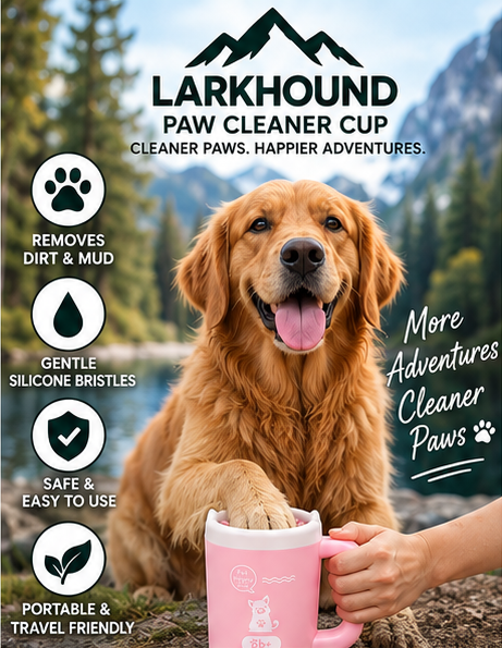 Larkhound Paw Cleaner Cup — Portable Dog Paw Washer