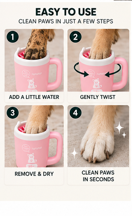 Larkhound Paw Cleaner Cup — Portable Dog Paw Washer