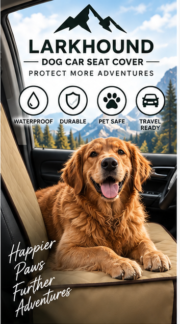 Larkhound Dog Car Seat Cover — Waterproof Front Seat Protector