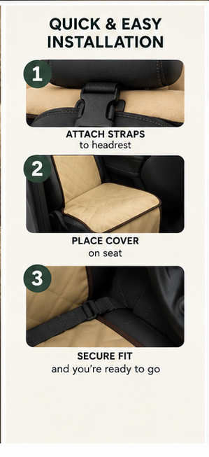 Larkhound Dog Car Seat Cover — Waterproof Front Seat Protector
