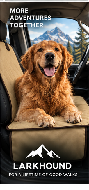 Larkhound Dog Car Seat Cover — Waterproof Front Seat Protector
