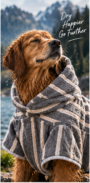 Larkhound Dog Drying Towel — Ultra-Absorbent Trail & Bath Towel