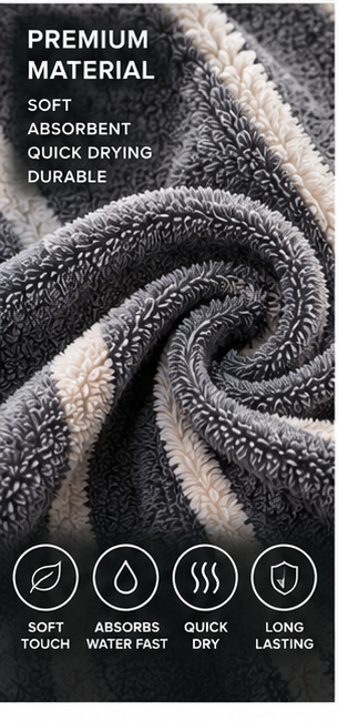 Larkhound Dog Drying Towel — Ultra-Absorbent Trail & Bath Towel